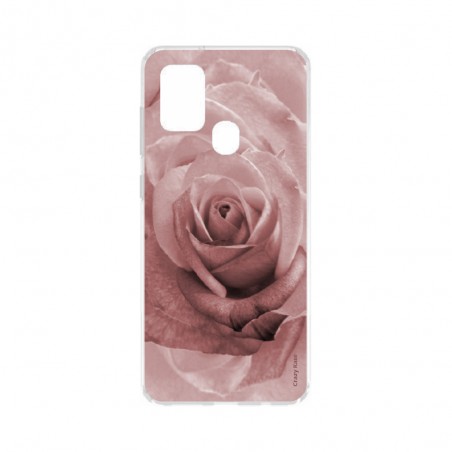 Coque Samsung Galaxy A21s souple Rose en couleur pastel Crazy Kase