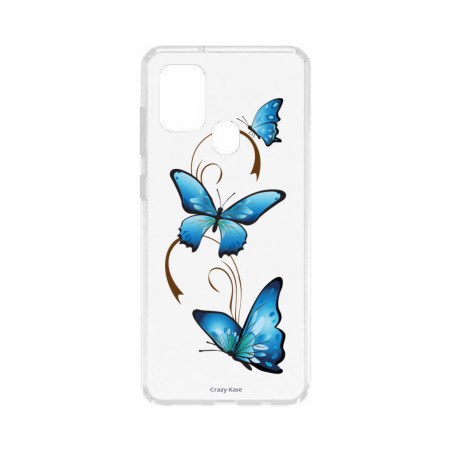 Coque Samsung Galaxy A21s souple Papillon sur arabesque Crazy Kase