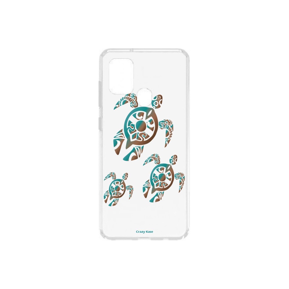 Coque Samsung Galaxy A21s souple Famille Tortue Crazy Kase