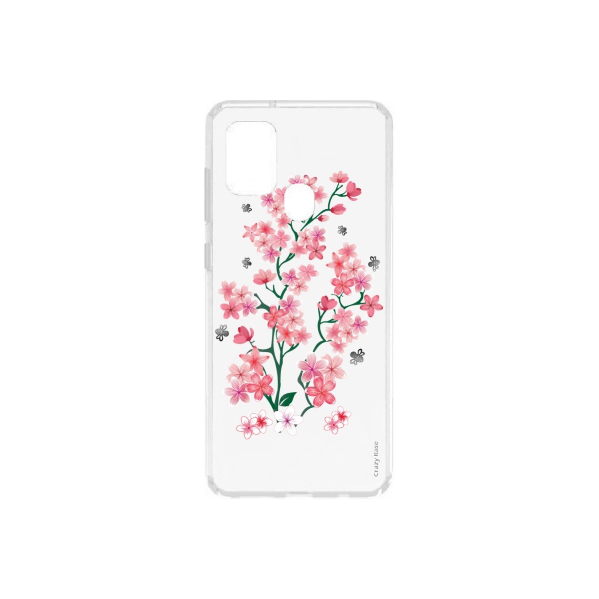 Coque Samsung Galaxy A21s souple Fleurs de Sakura Crazy Kase