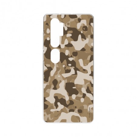 Coque pour Xiaomi Mi Note 10 souple Camouflage militaire désert Crazy Kase