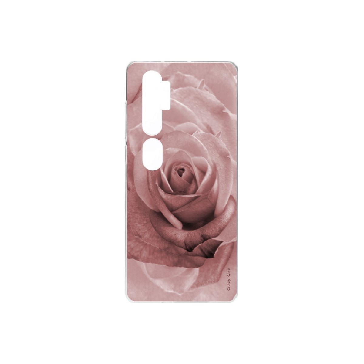 Coque pour Xiaomi Mi Note 10 souple Rose en couleur pastel Crazy Kase