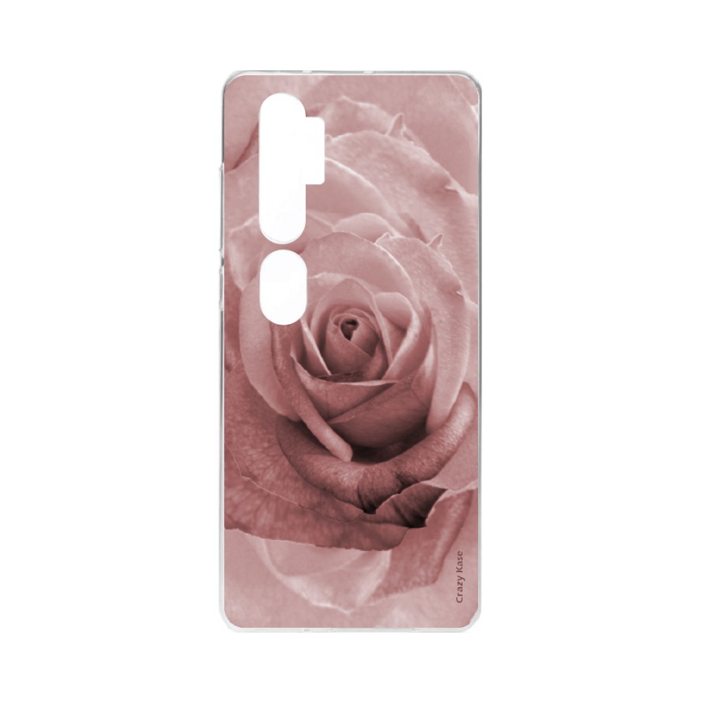 Coque pour Xiaomi Mi Note 10 souple Rose en couleur pastel Crazy Kase