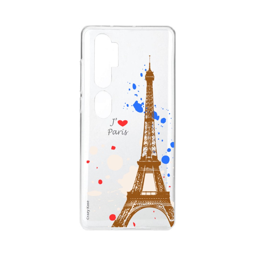 Coque pour Xiaomi Mi Note 10 souple Paris Crazy Kase
