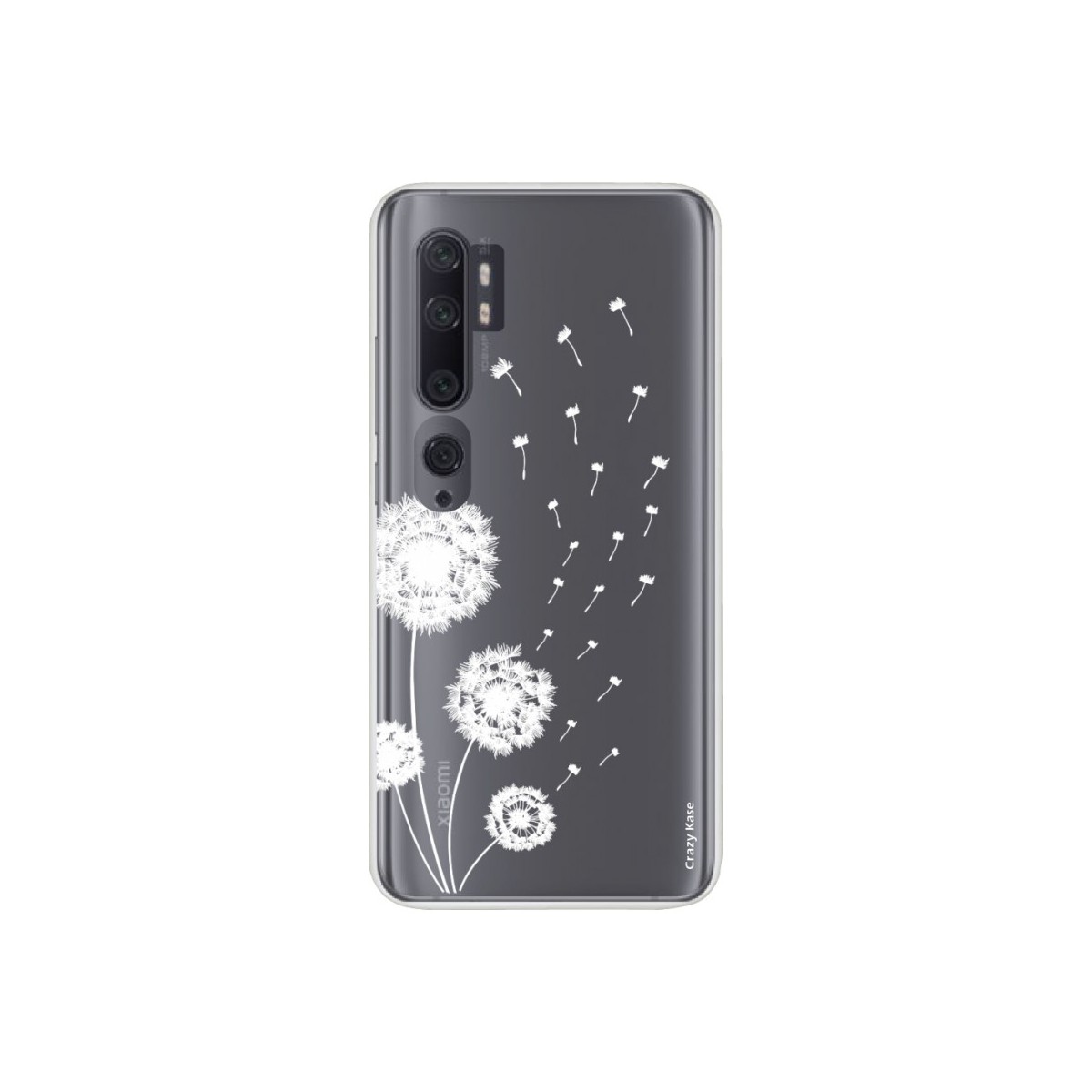 Coque pour Xiaomi Mi Note 10 souple Fleur de pissenlit Crazy Kase