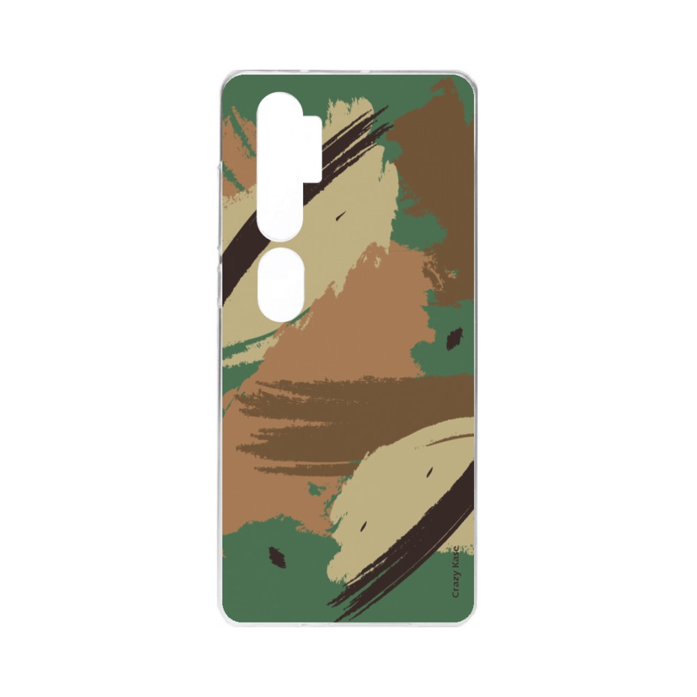 Coque pour Xiaomi Mi Note 10 souple Camouflage Crazy Kase
