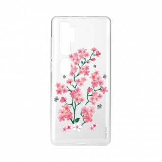 Coque pour Xiaomi Mi Note 10 souple Fleurs de Sakura Crazy Kase