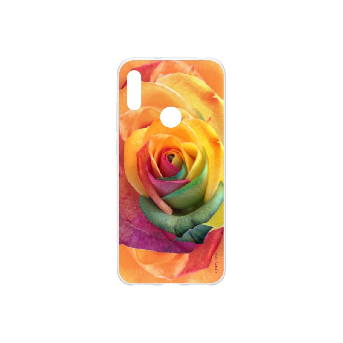 Coque pour Huawei Y6s souple Rose fleur colorée Crazy Kase