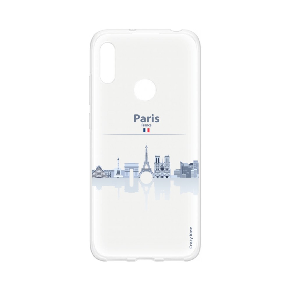 Coque pour Huawei Y6s souple Monuments de Paris Crazy Kase