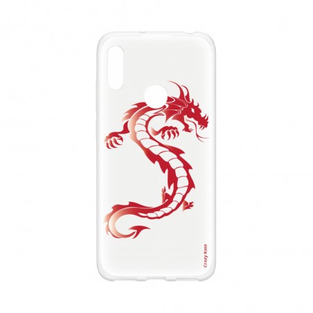 Coque pour Huawei Y6s souple Dragon rouge Crazy Kase