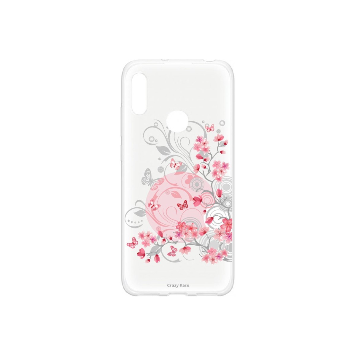 Coque Huawei Y6s souple Fleur et papillon Crazy Kase