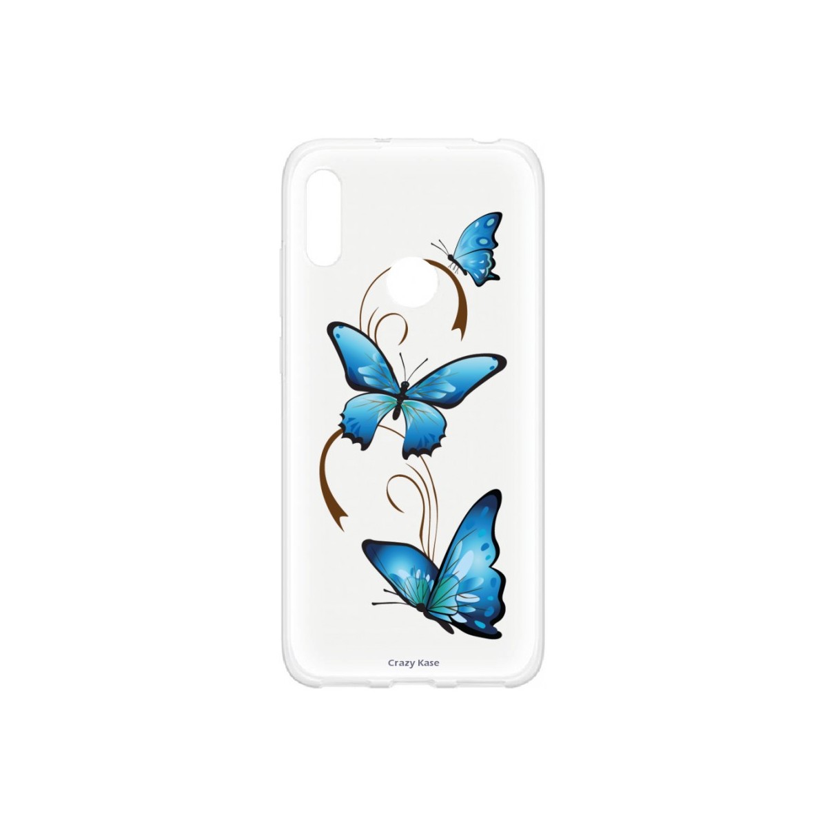 Coque Huawei Y6s souple Papillon sur arabesque Crazy Kase