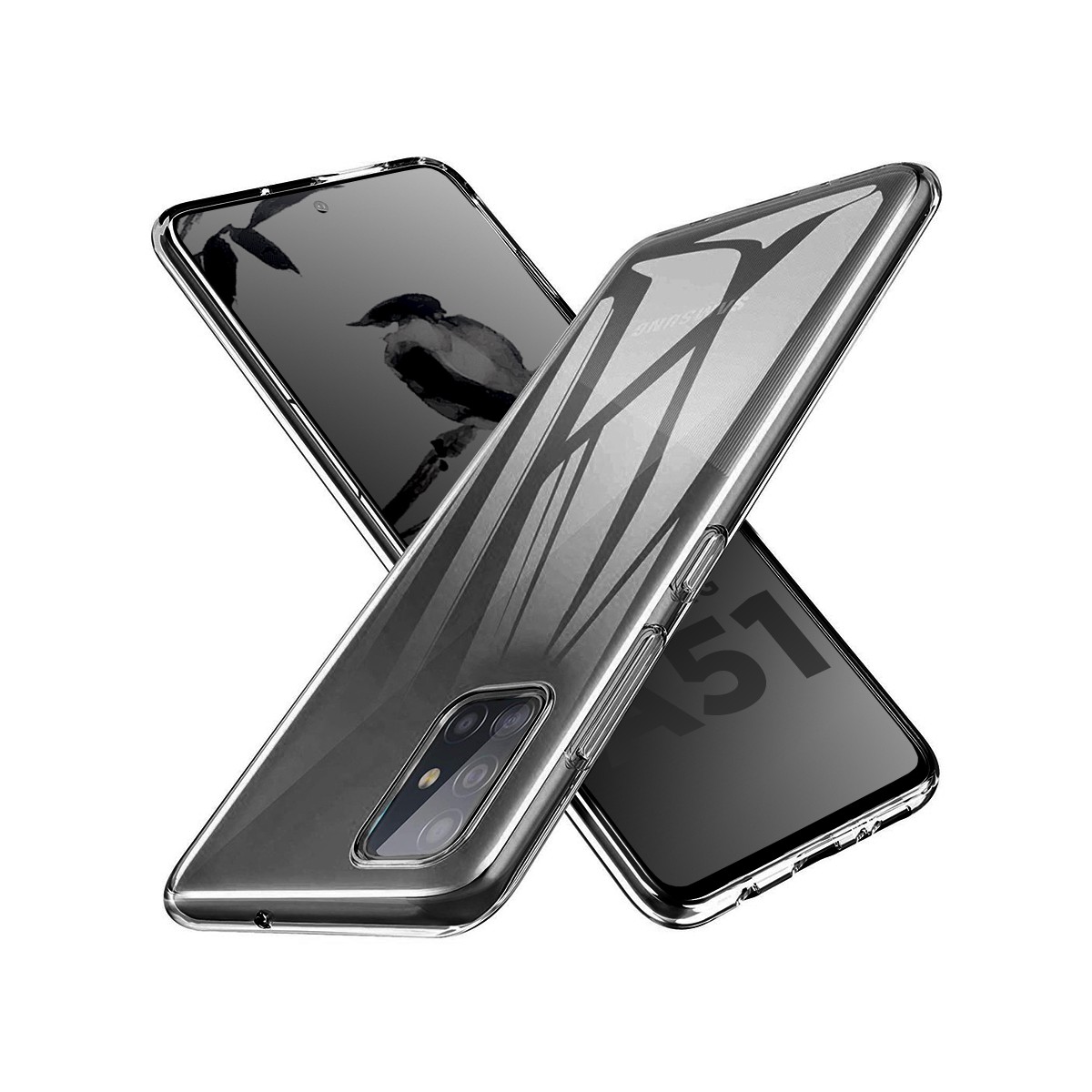 Akami Coque Samsung Galaxy A51 Transparente en silicone de haute qualité