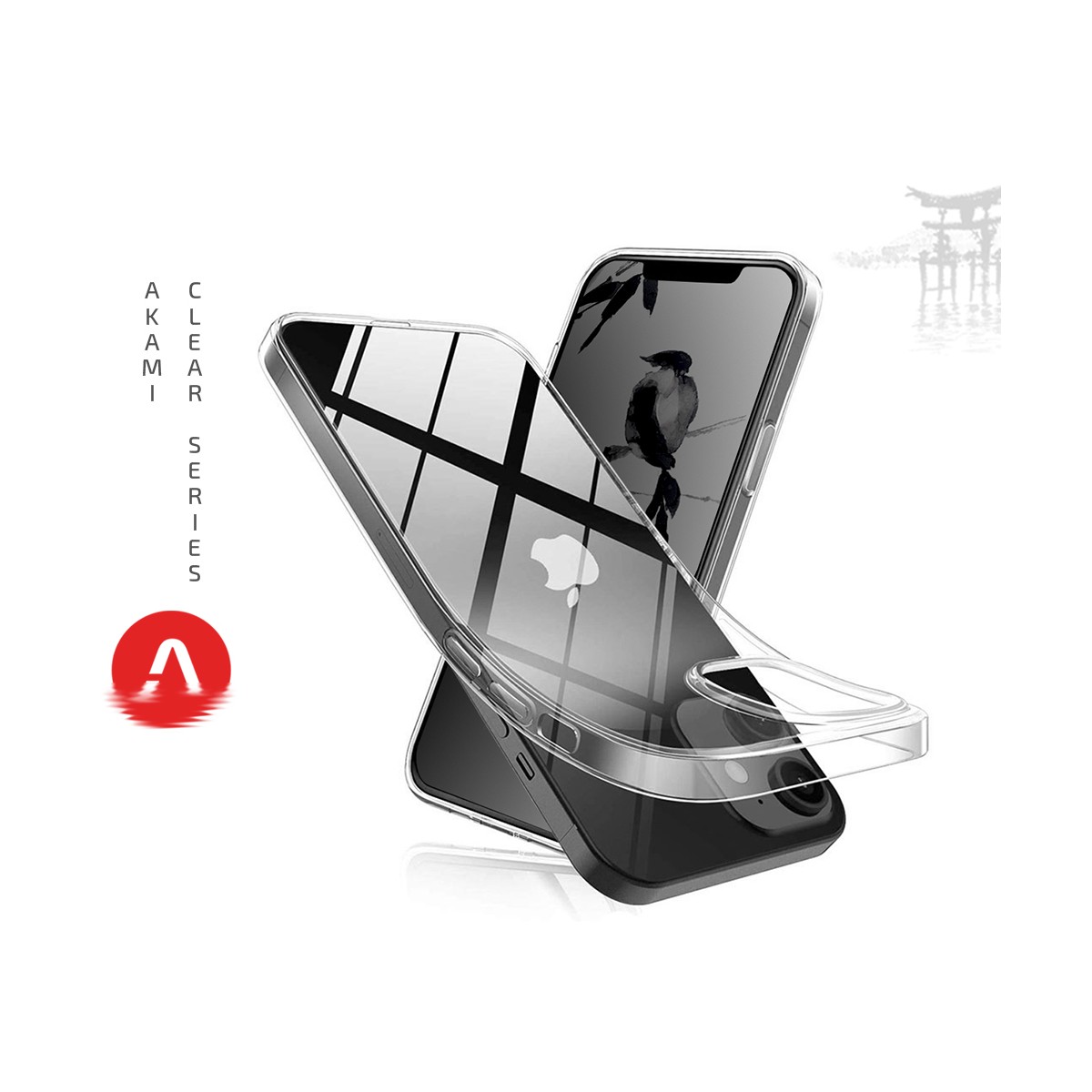 Coque Akami pour iPhone 12 en silicone de haute qualité transparent