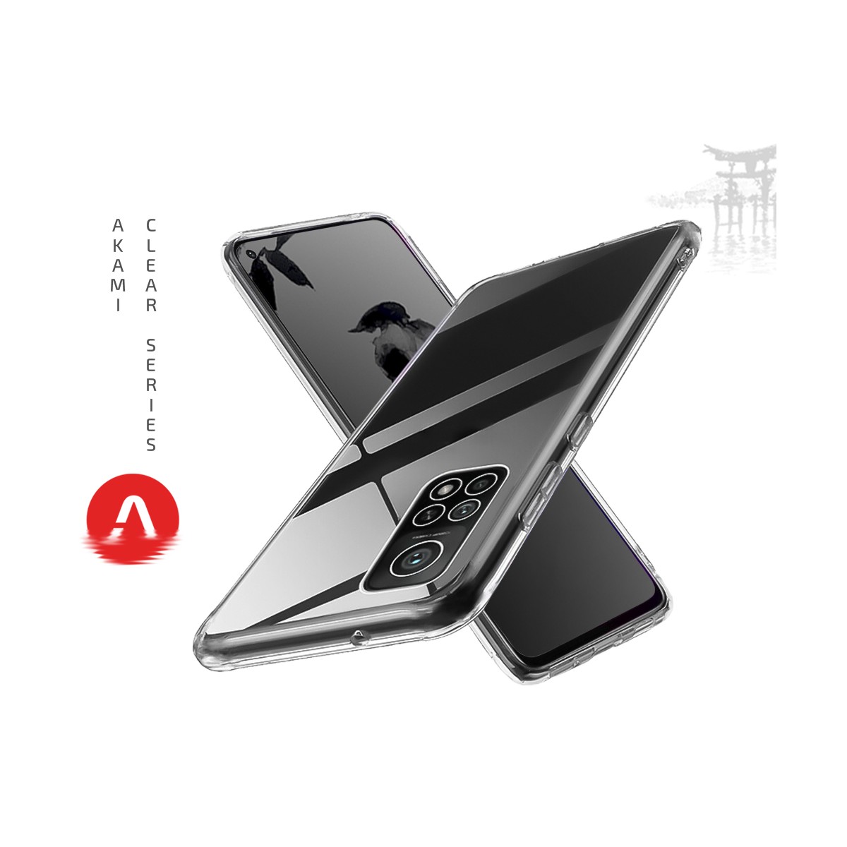 Coque Akami pour Xiaomi Mi 10T de silicone de haute qualité transparent