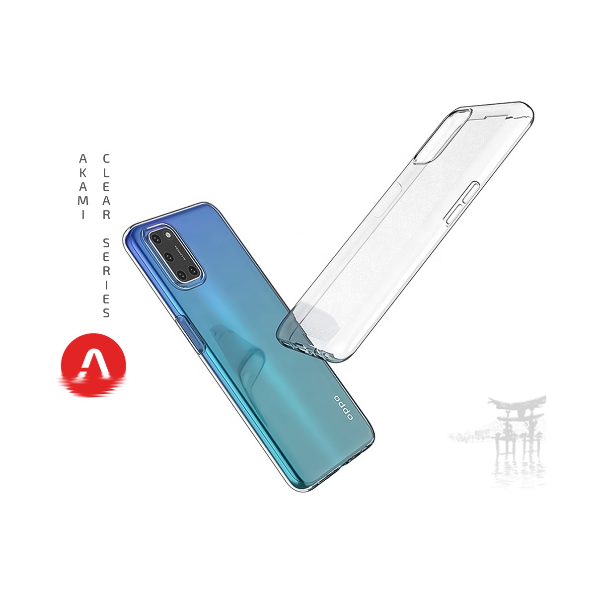Coque Akami pour Oppo A72 en silicone de haute qualité transparent