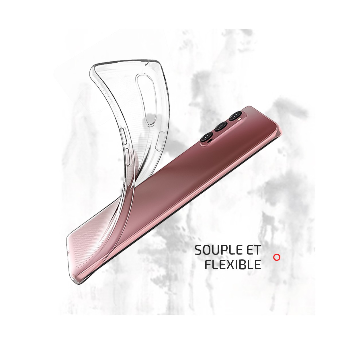 Coque Akami pour Oppo Reno4 5G en silicone de haute qualité transparent