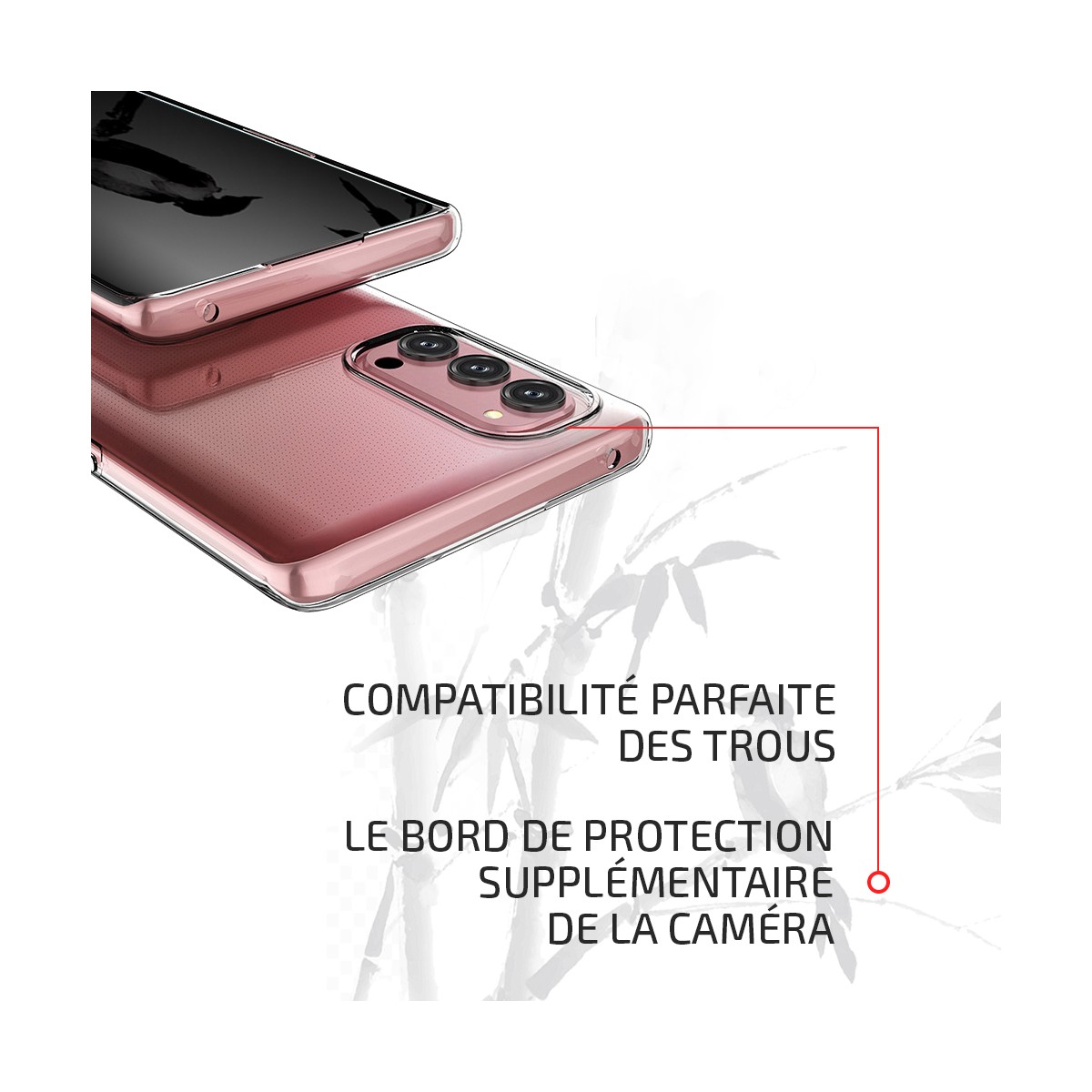 Coque Akami pour Oppo Reno4 5G en silicone de haute qualité transparent