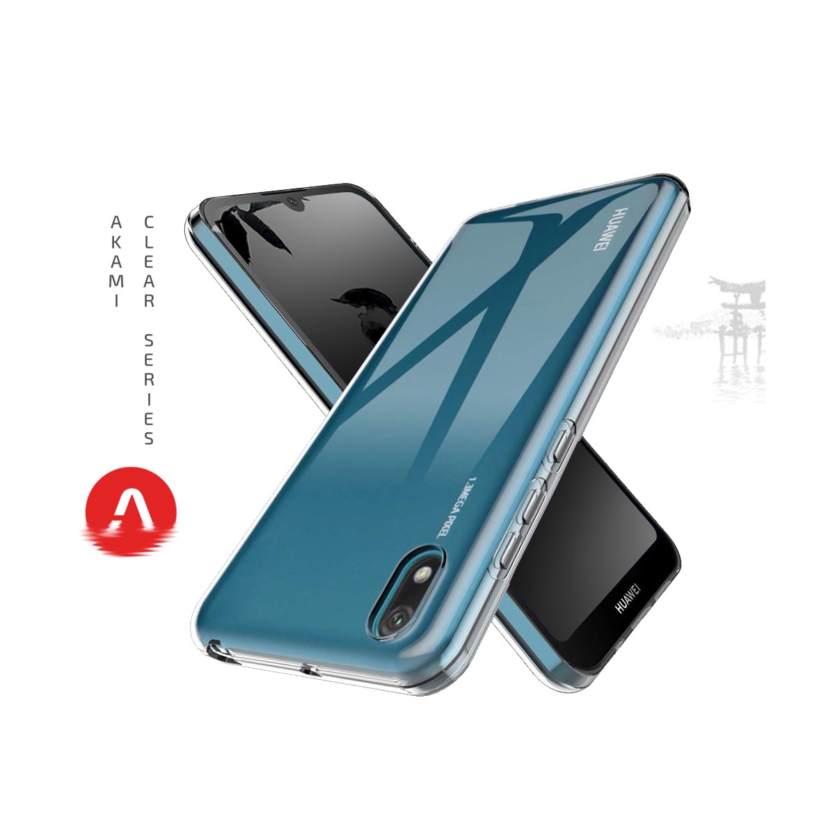 Akami coque transparente pour Huawei Y5 2019 en silicone de haute qualité