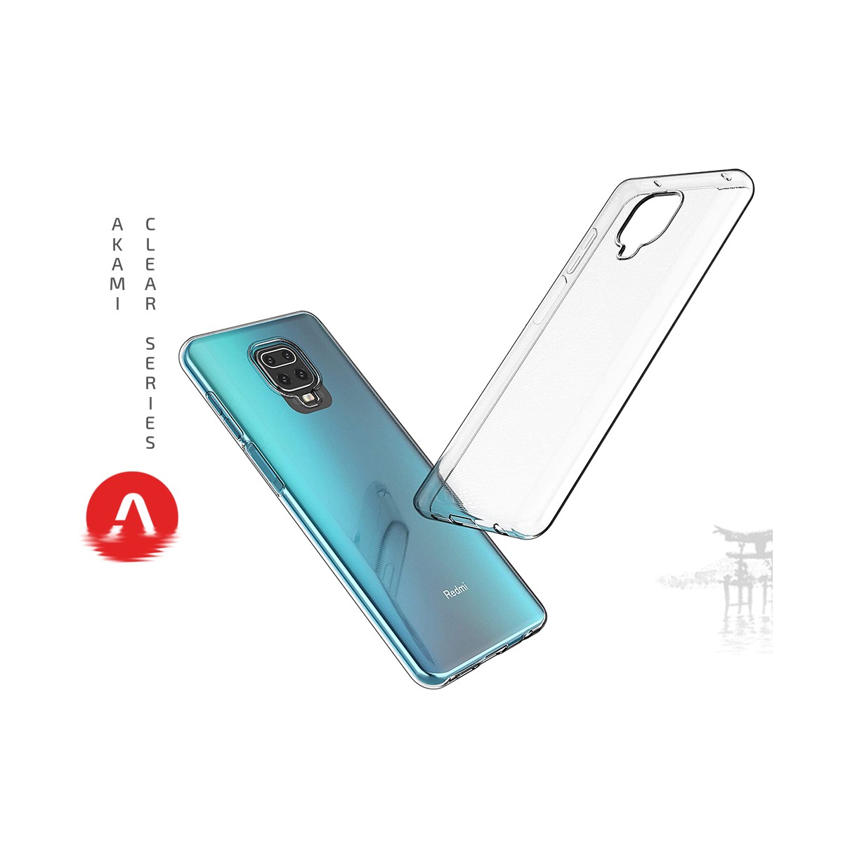 Akami coque pour Xiaomi Redmi Note 9 Pro en silicone de haute qualité