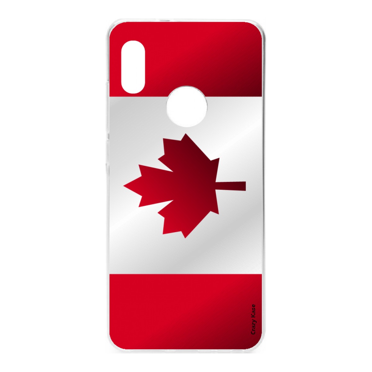 Coque pour Xiaomi Redmi Note 7 en silicone souple, Drapeau du Canada
