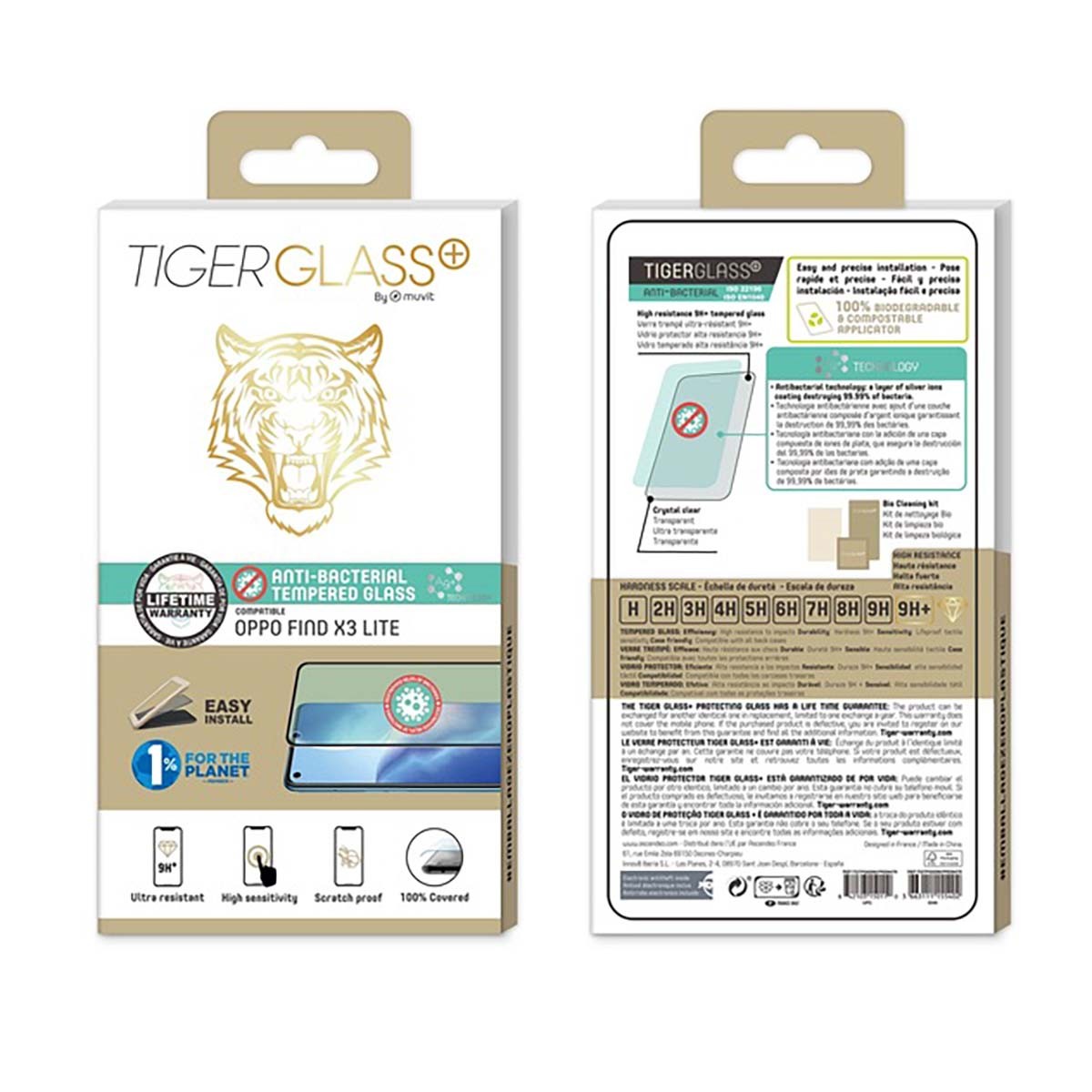 Verre trempé Oppo Find X3 Lite Tiger Glass Plus