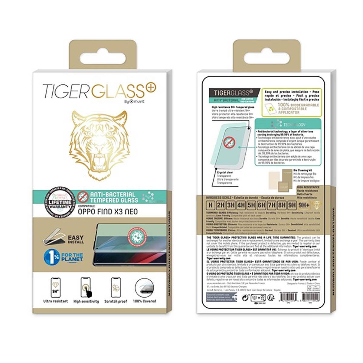 Verre trempé  Oppo Find X3 Neo Tiger Glass Plus