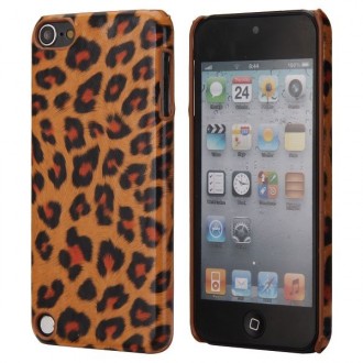 Coque plastique motif léopard orange pour Apple iPod Touch 5