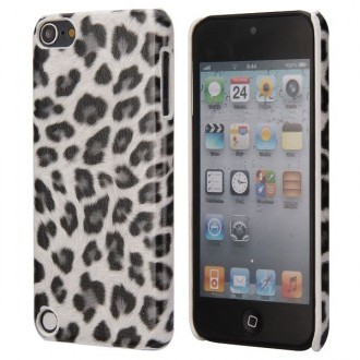 Coque plastique motif léopard blanc et noir pour Apple iPod Touch 5