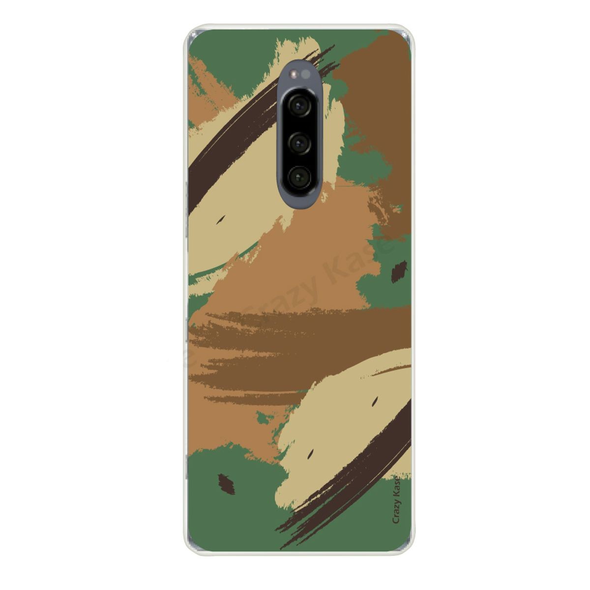 Coque compatible Xperia 1 souple Camouflage - Crazy Kase