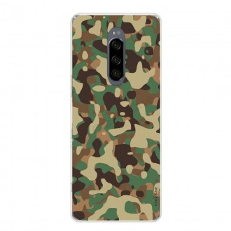 Coque compatible Xperia 1 souple Camouflage militaire - Crazy Kase