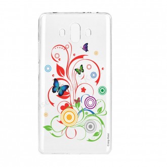 Coque Huawei Mate 10 souple motif Papillons et Cercles - Crazy Kase