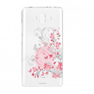 Coque Huawei Mate 10 souple Fleurs et papillons -  Crazy Kase