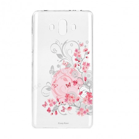 Coque Huawei Mate 10 souple Fleurs et papillons -  Crazy Kase