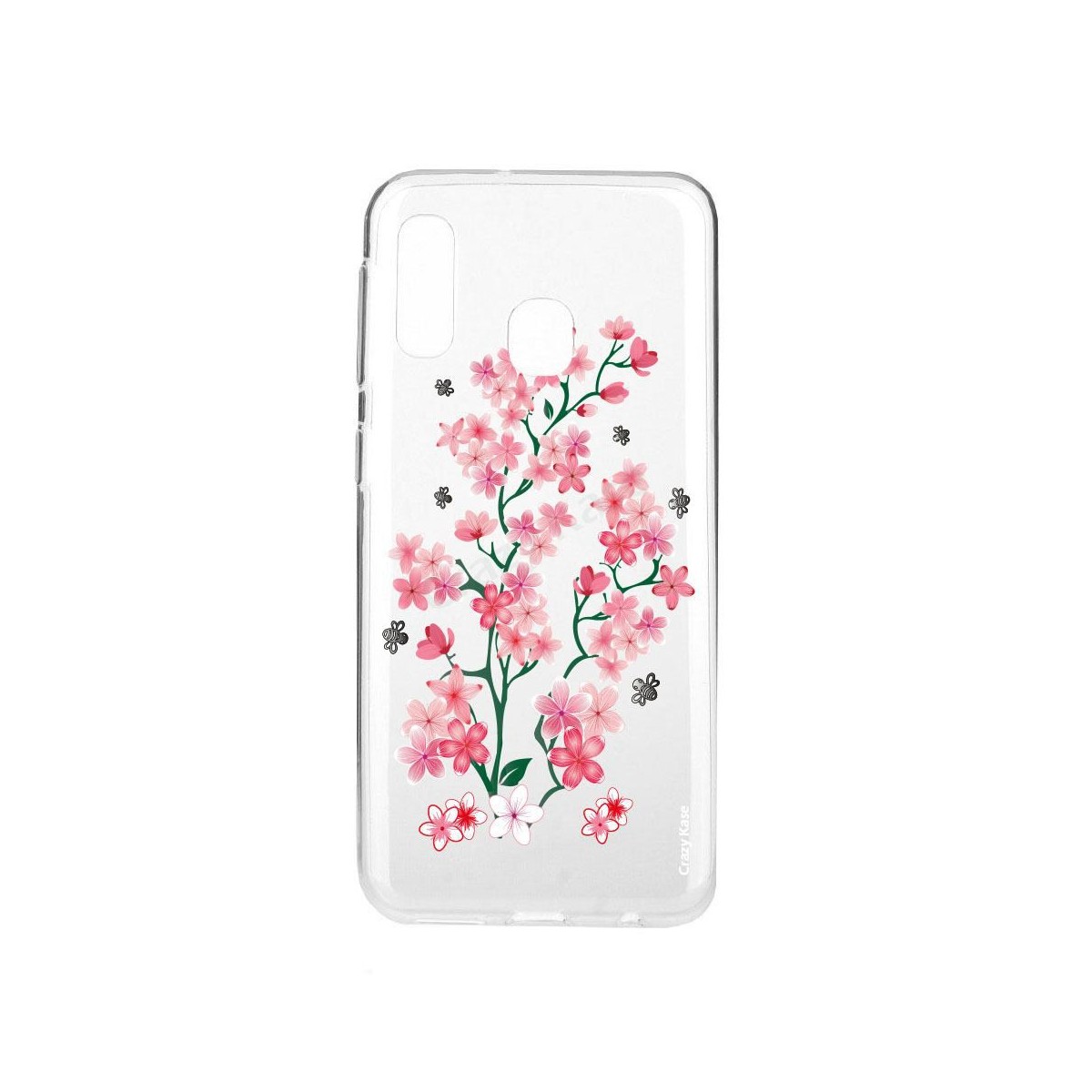Coque compatible Galaxy A20e souple Fleurs de Sakura - Crazy Kase
