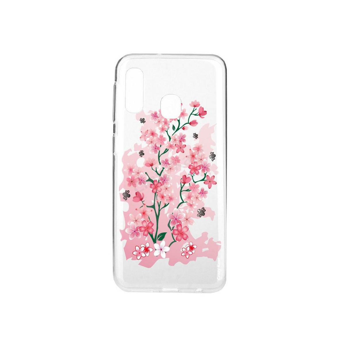 Coque compatible Galaxy A20e souple Fleurs de Cerisier - Crazy Kase