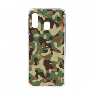 Coque compatible Galaxy A20e souple Camouflage militaire - Crazy Kase