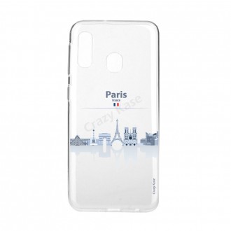 Coque compatible Galaxy A20e souple Monuments de Paris - Crazy Kase