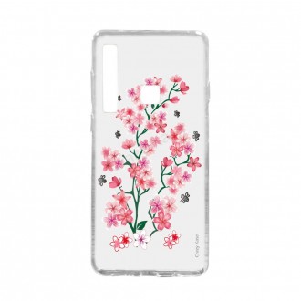 Coque compatible Galaxy A9 (2018) souple Fleurs de Sakura - Crazy Kase