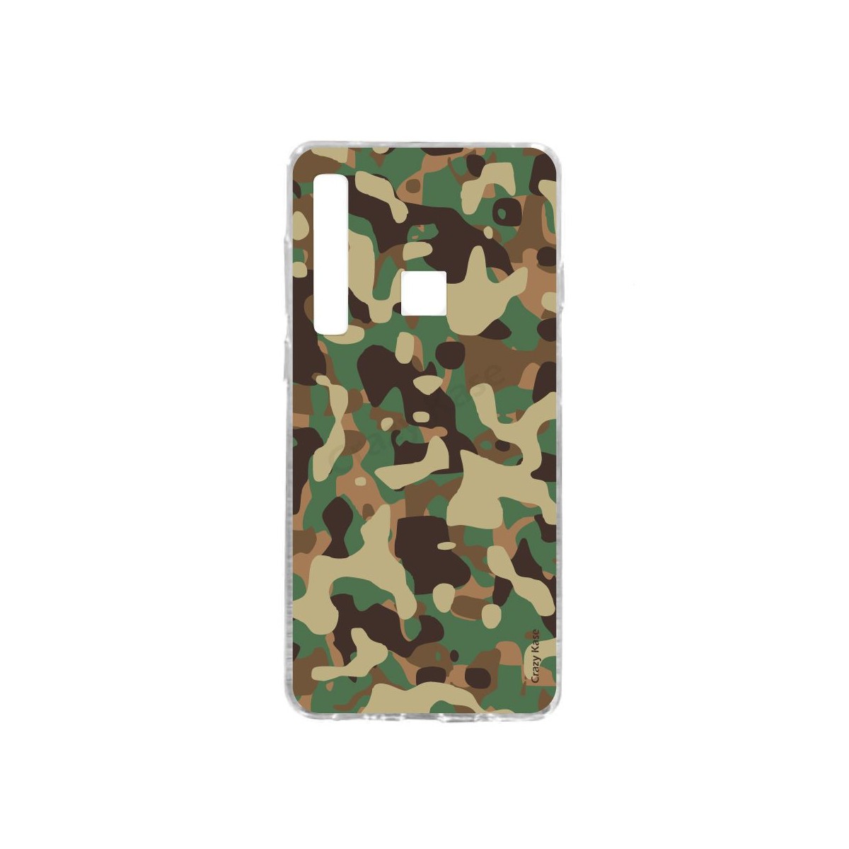 Coque compatible Galaxy A9 (2018) souple Camouflage militaire - Crazy Kase