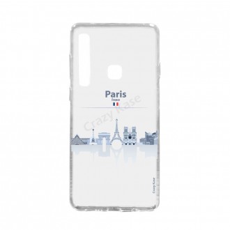 Coque compatible Galaxy A9 (2018) souple Monuments de Paris - Crazy Kase