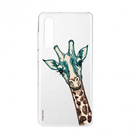 Coque Galaxy A7 (2018) souple motif Tête de Girafe - Crazy Kase