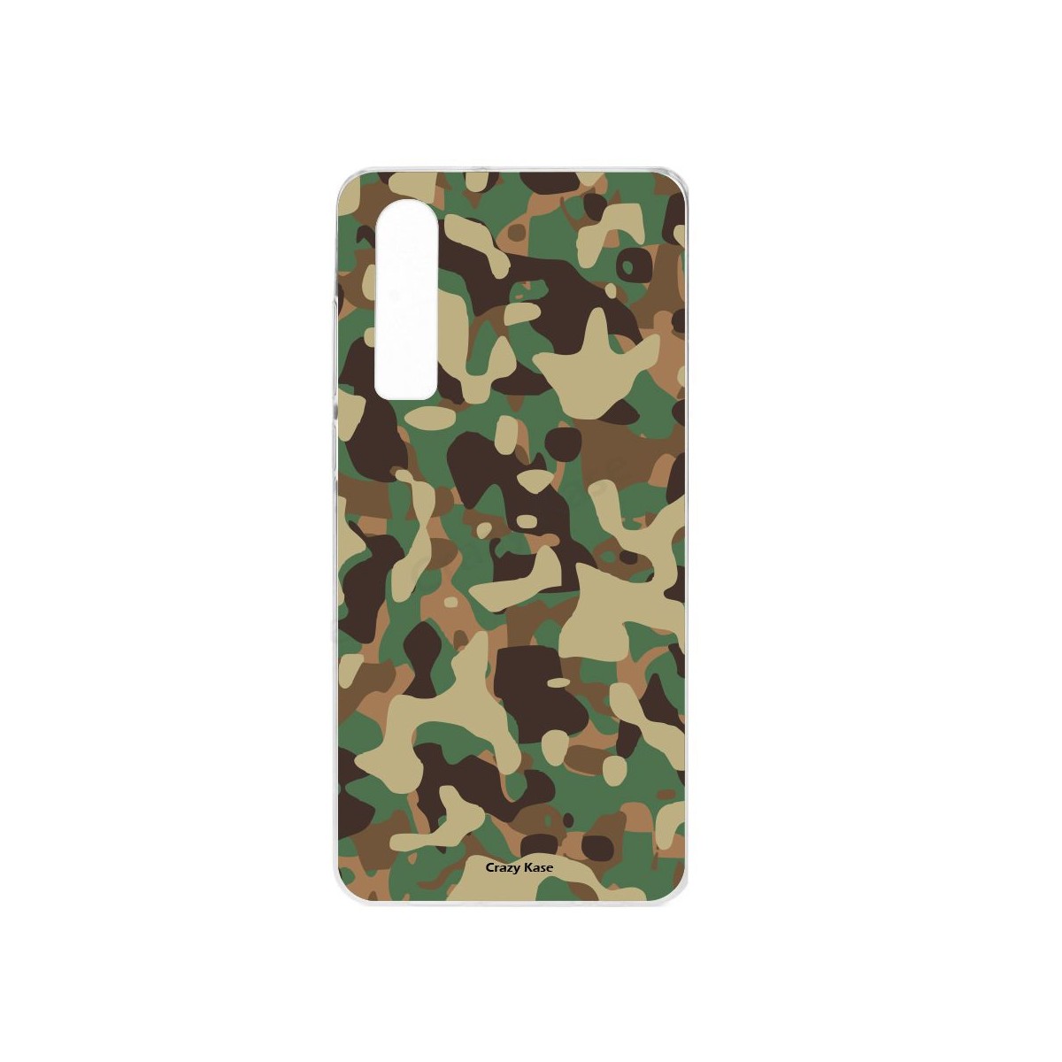 Coque Galaxy A7 (2018) souple motif Camouflage militaire - Crazy Kase