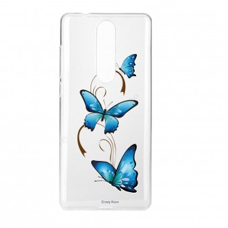 Coque Nokia 5.1 souple motif Papillon sur Arabesque - Crazy Kase
