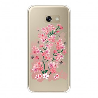 Coque Galaxy A5 (2016) Transparente et souple motif Fleurs de Cerisier - Crazy Kase