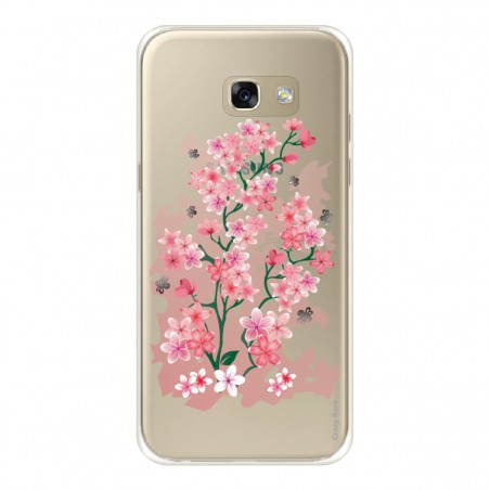 Coque Galaxy A5 (2016) Transparente et souple motif Fleurs de Cerisier - Crazy Kase