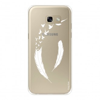 Coque Galaxy A5 (2016) souple motif Plume et envol d'oiseaux - Crazy Kase