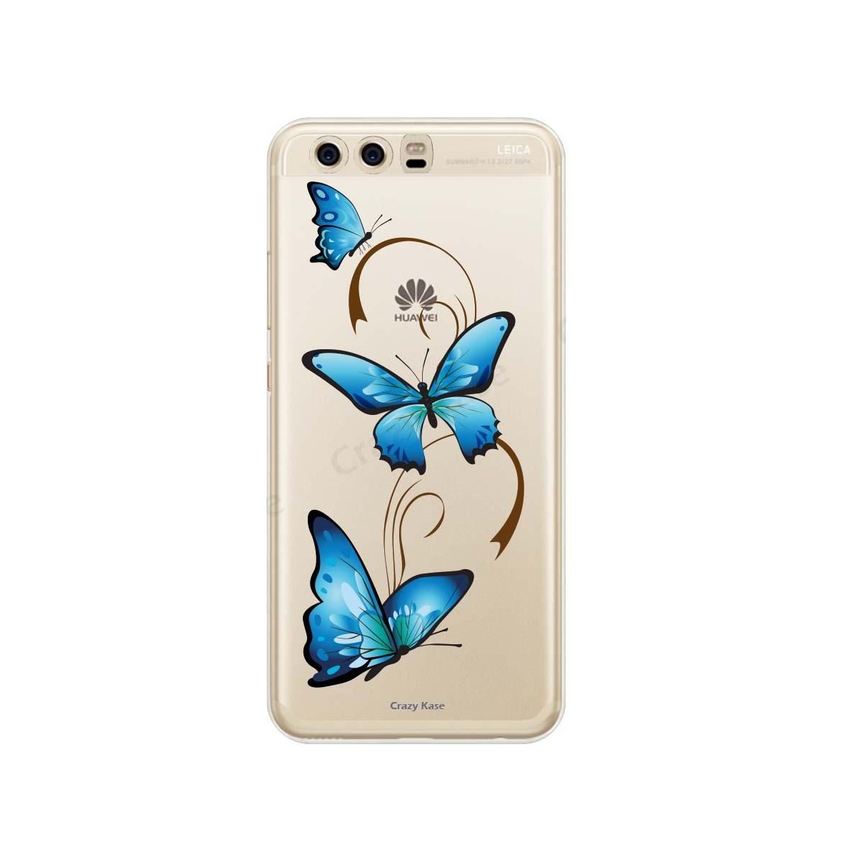 Coque Huawei P10 Plus souple motif Papillon sur Arabesque - Crazy Kase