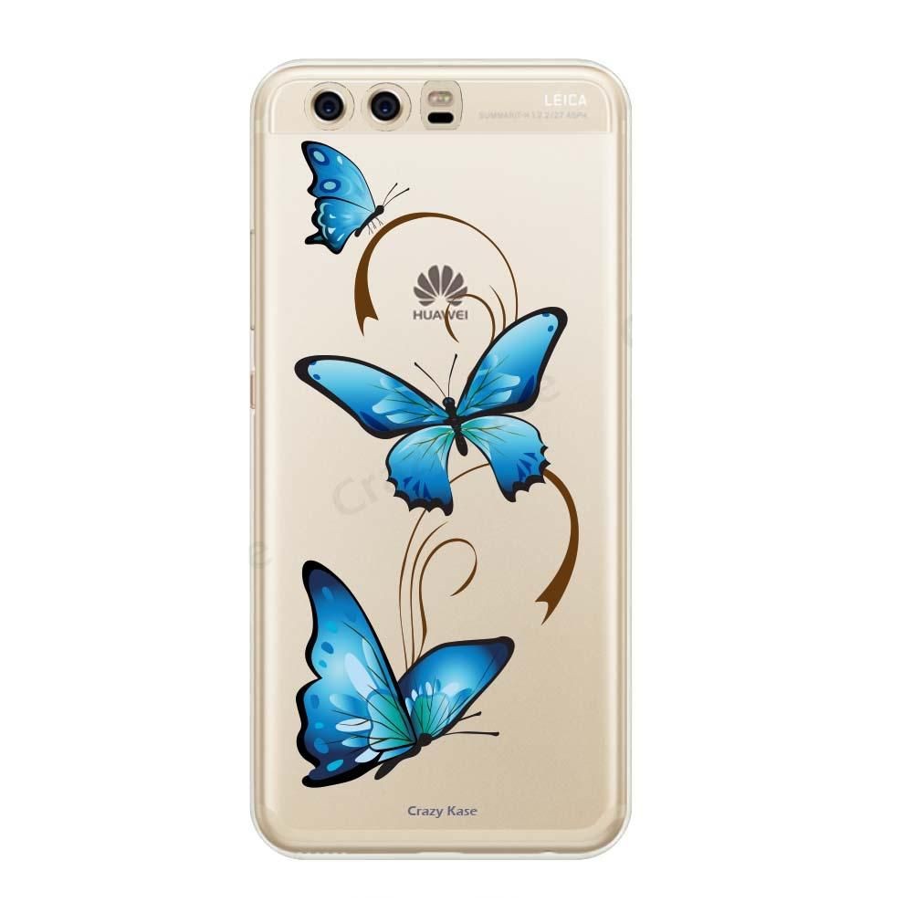 Coque Huawei P10 Plus souple motif Papillon sur Arabesque - Crazy Kase