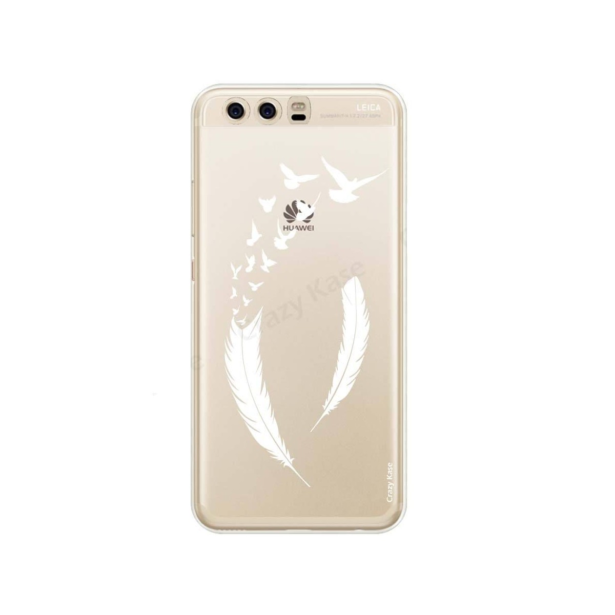 Coque Huawei P10 Plus souple motif Plume et envol d'oiseaux - Crazy Kase